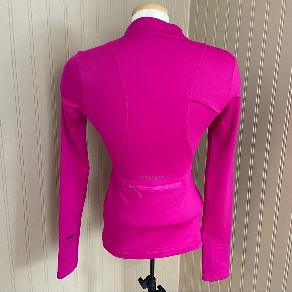 Athleta Whistler Fuchsia Pink Half Zip Sweater Shirt Women’s Size XXS - Picture 5 of 8